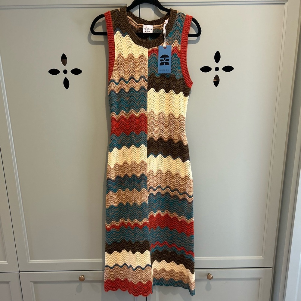HUNTER BELL Scalloped Wave Knit Dress - Picture 2 of 3